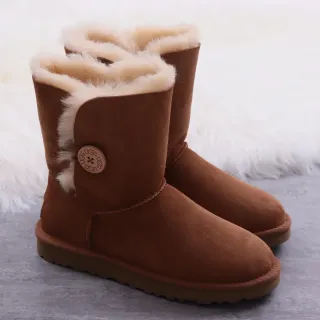 UGG Classic Short Chestnut Brown Botas de Nieve con Forro de Cordero