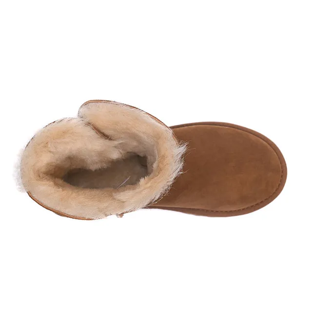 UGG Classic Short Chestnut Brown Shearling-Lined Snow Boots 11