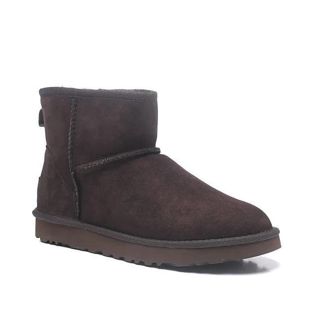 UGG Classic Short أحذية ثلجية بني شوكولاتة سويدي 6