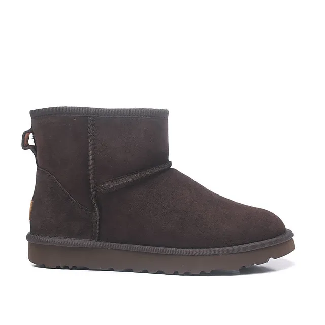 UGG Classic Short أحذية ثلجية بني شوكولاتة سويدي 7