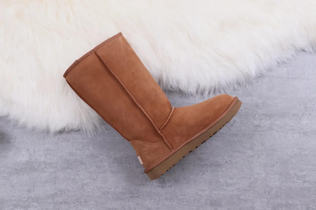 UGG Classic Tall Chestnut Suede Knee Boots 7