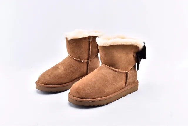 UGG Mini Bailey Bow Chestnut Snow Boots 2
