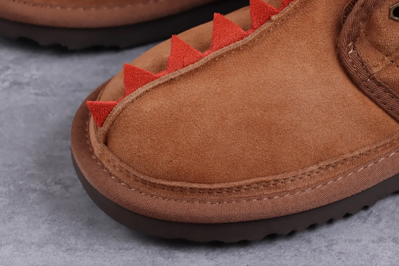 UGG Spike-Trimmed Suede Shearling-Lined Snow Boots 4