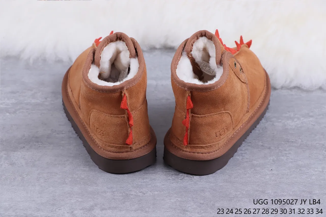 UGG Spike-Trimmed Suede Shearling-Lined Snow Boots 8