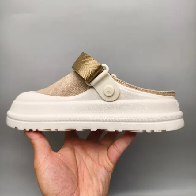 UGG Tasman Beige and Cream Platform Slipper 7