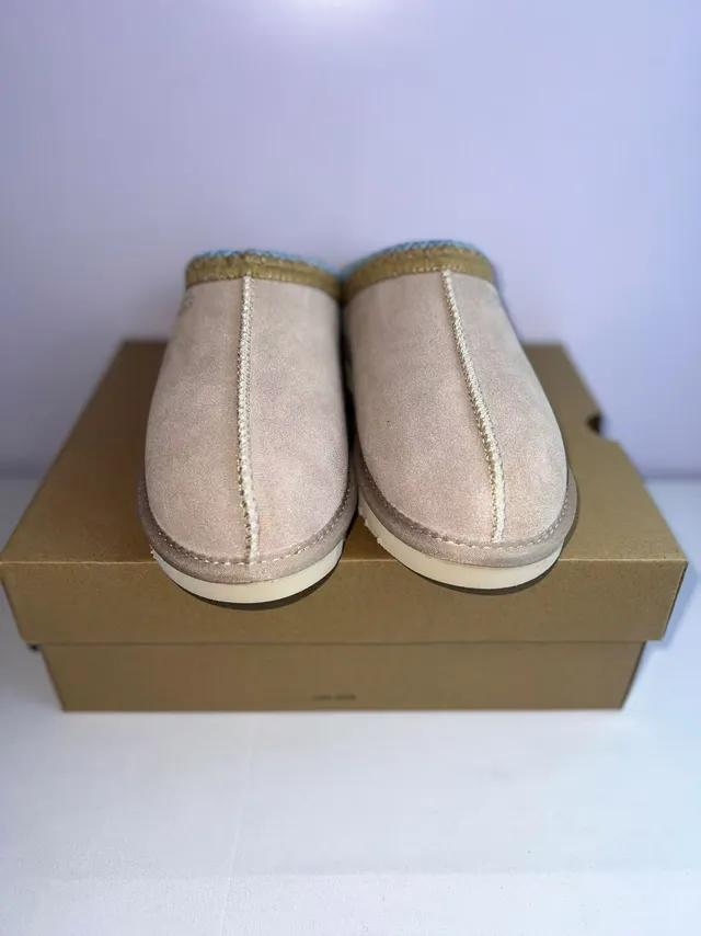 UGG Tasman Beige Gold Suede Upper Shearling-Lined Slippers 3