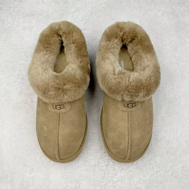 UGG Tasman Beige Shearling-Lined Suede Upper Casual Shoes 2