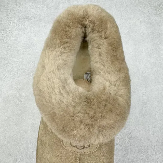 UGG Tasman Beige Shearling-Lined Suede Upper Casual Shoes 5