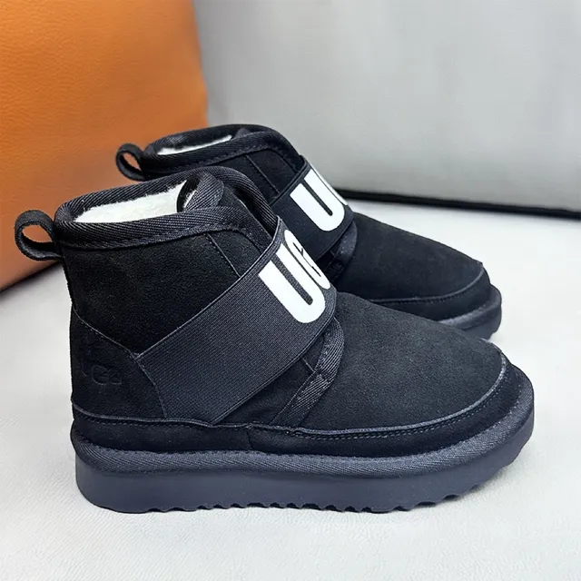 UGG Tasman Black Shearling-Lined Snow Boots 18