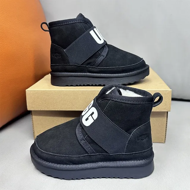 UGG Tasman Black Shearling-Lined Snow Boots 20
