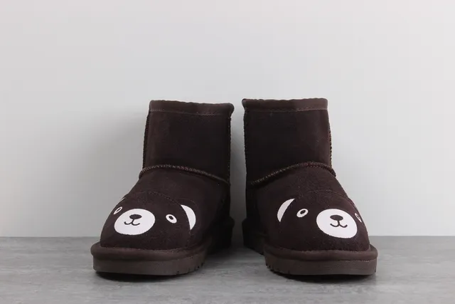 UGG Tasman Botas de Neve Marrom com Face Animal 3