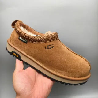 UGG Tasman بني بيج جلد غزال علوي عقدة مضفرة أحذية كاجوال
