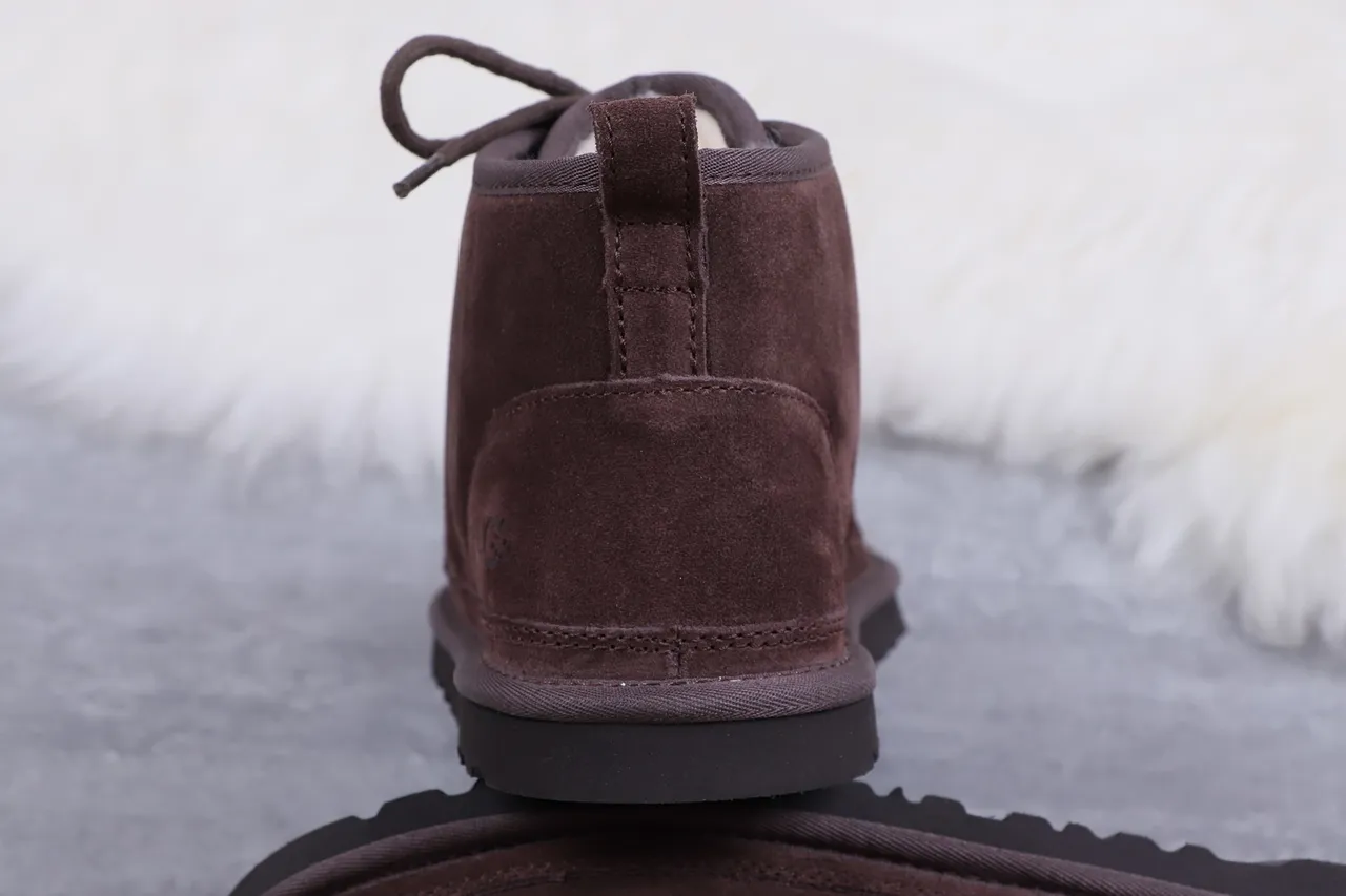 UGG Tasman Brown Suede Shearling-Lined Lace-Up Snow Boots 5