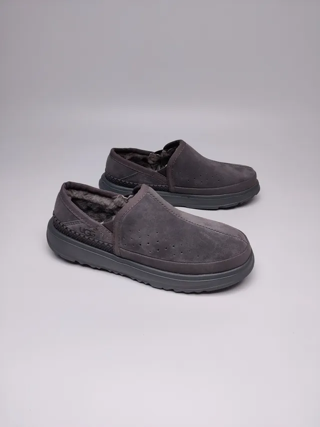 UGG Tasman Ante Gris Parte Superior Perforada Vamp Zapatos Casuales 5