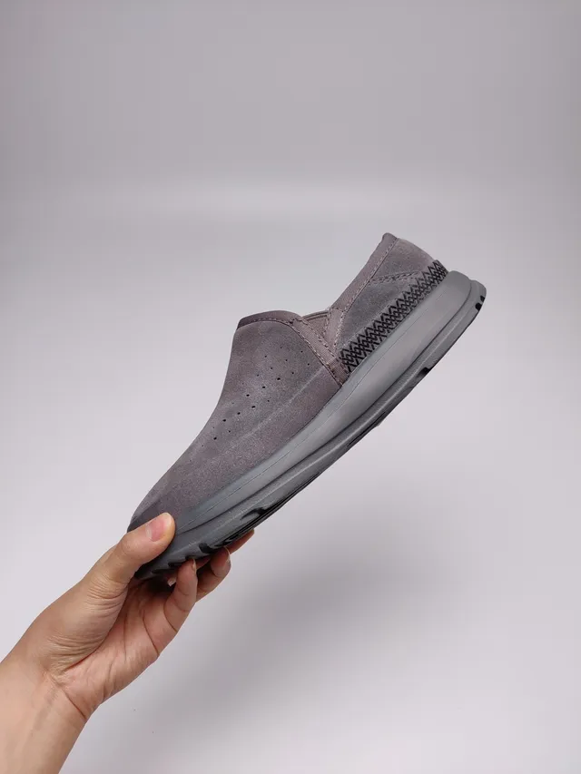 UGG Tasman Ante Gris Parte Superior Perforada Vamp Zapatos Casuales 7