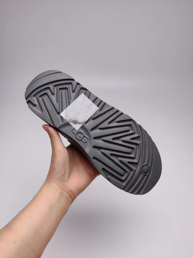UGG Tasman Ante Gris Parte Superior Perforada Vamp Zapatos Casuales 8