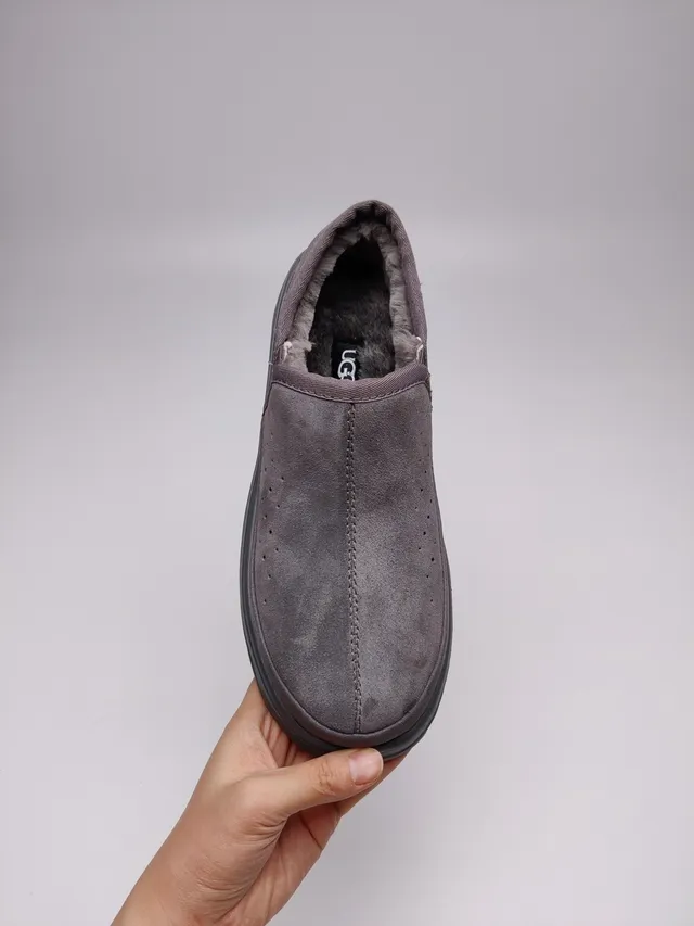 UGG Tasman Ante Gris Parte Superior Perforada Vamp Zapatos Casuales 10
