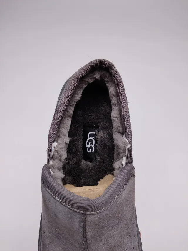 UGG Tasman Ante Gris Parte Superior Perforada Vamp Zapatos Casuales 11