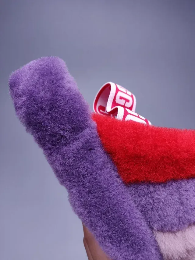 UGG Tasman Multicolor Fuzzy Slide Slippers 2