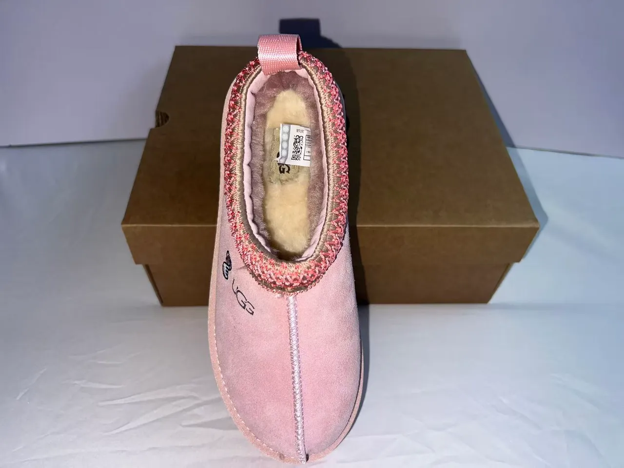 UGG Tasman Pink Suede Platform Loafers 3