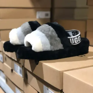 UGG Tasman Striped Shearling Slippers