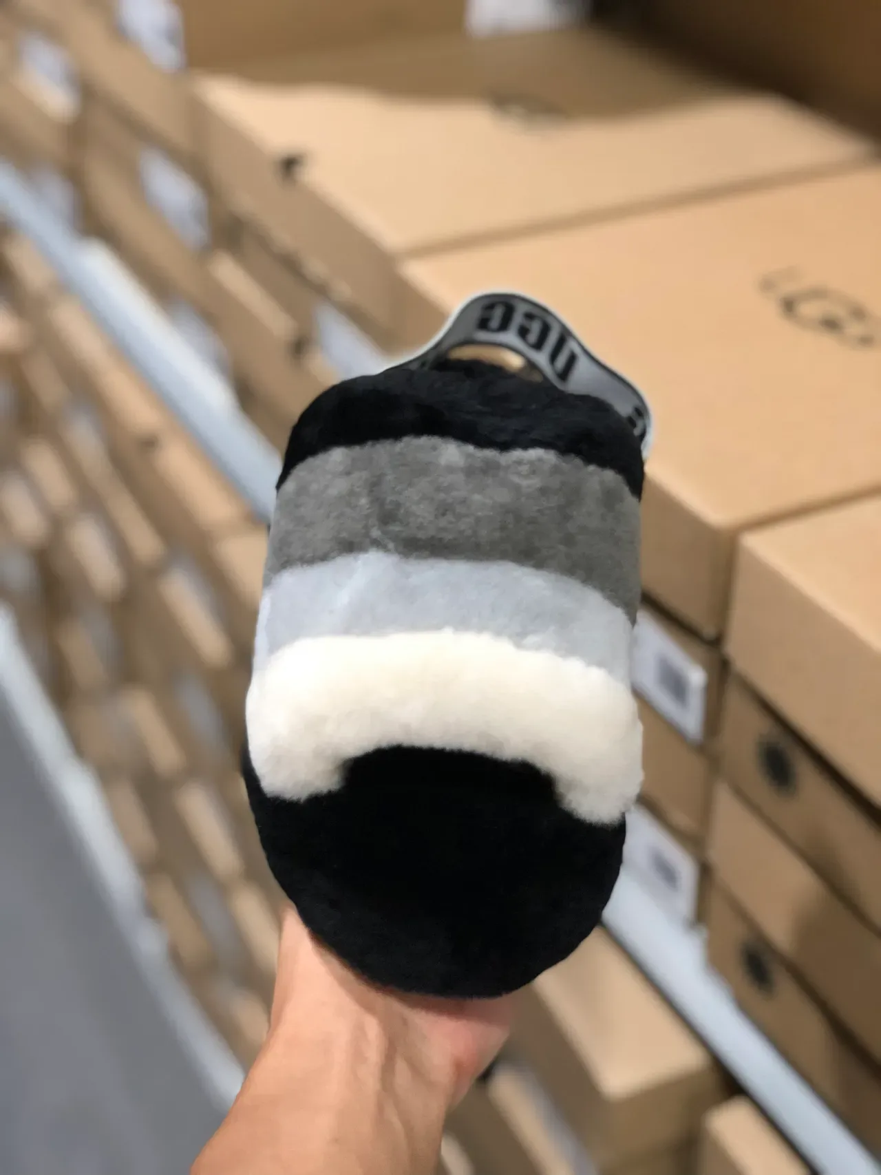 UGG Tasman धारायुक्त शियारलिंग स्लिपर्स 5