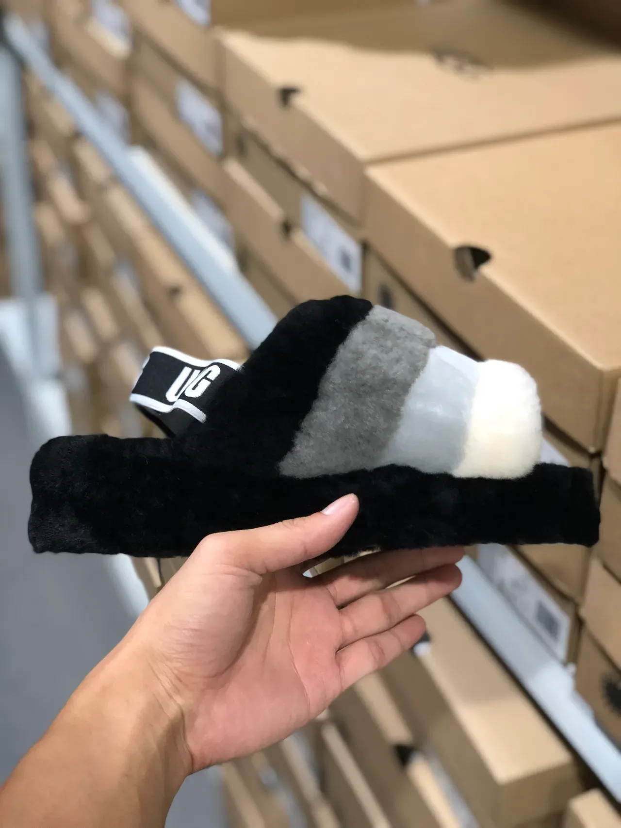 UGG Tasman धारायुक्त शियारलिंग स्लिपर्स 7