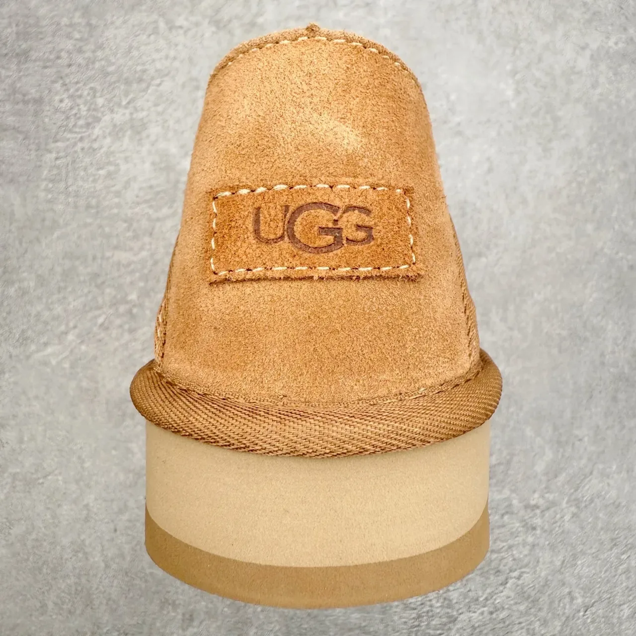 UGG Tasman Tan Suede Shearling-Lined Slip-On Loafers 5