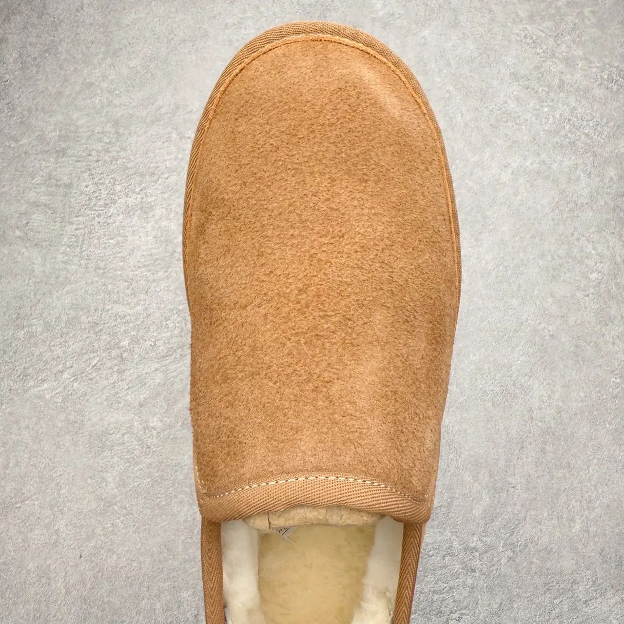 UGG Tasman Tan Suede Shearling-Lined Slip-On Loafers 7