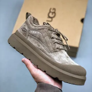 UGG Tasman Taupe 穿孔麂皮羊毛内里雪靴