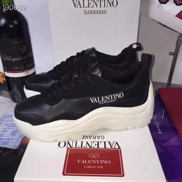 Valentino Open Black and White Chunky Sneakers 4