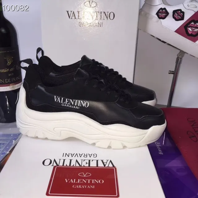Valentino Open Black and White Chunky Sneakers 5