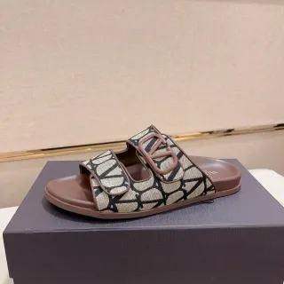 Valentino Sandalias Abiertas con Doble Correa Monograma