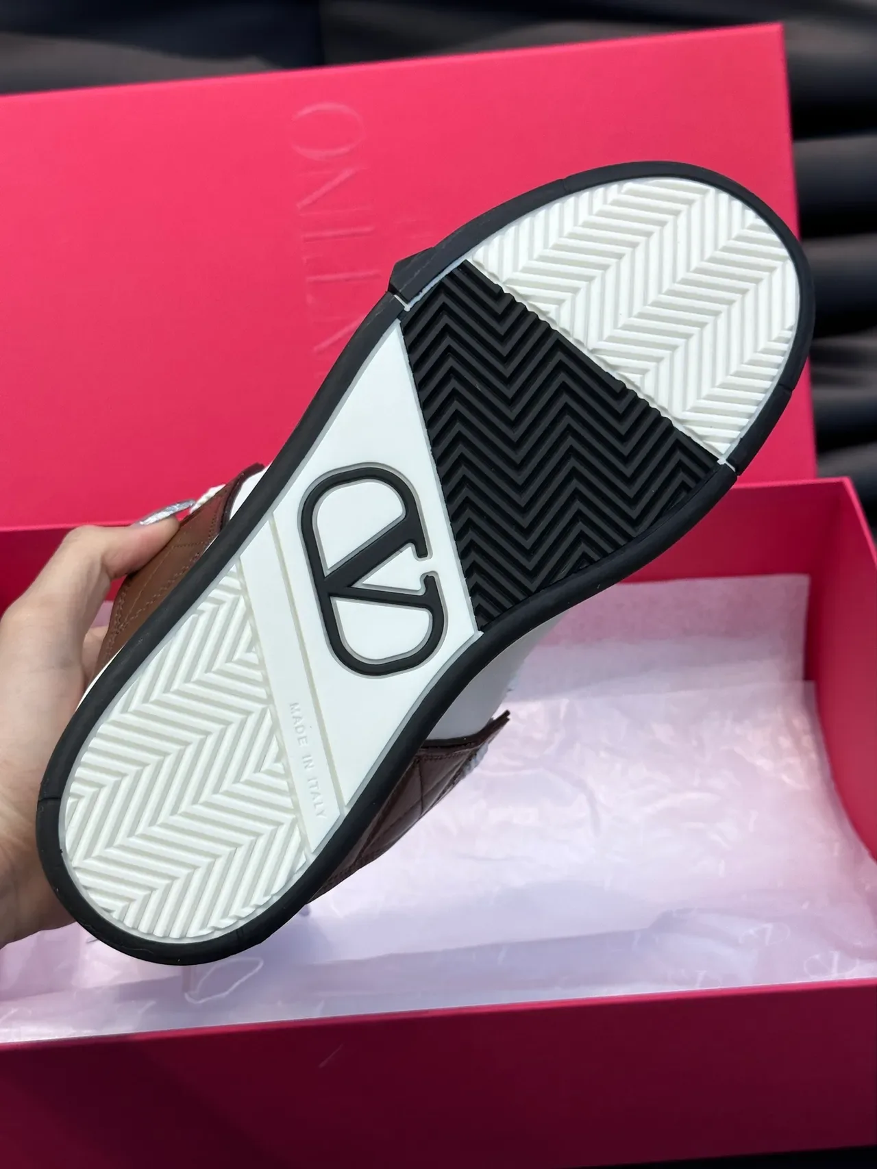 Valentino VLTN Zapatillas Lifestyle Blancas y Marrones 3