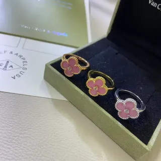 Van Cleef & Arpels Alhambra حلقات إنامل وردي كلفر