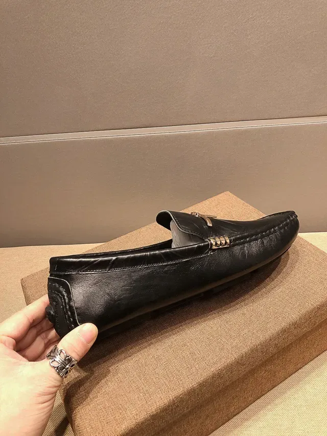 Versace Loafer Cuir Noir Doré Boucle Medusa-Bit 7