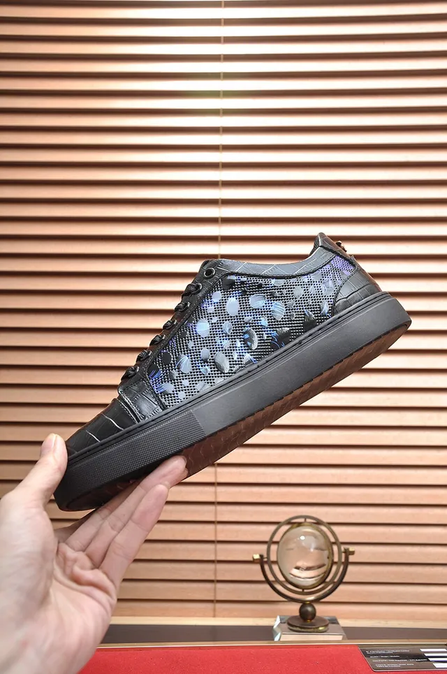 Versace Chain Reaction Chaussures Lifestyle Noir et Bleu Floral Médusa 6