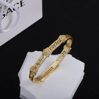 Versace Greca Medusa Tono Dorado Cabeza Medusa Llave Griega Pulsera