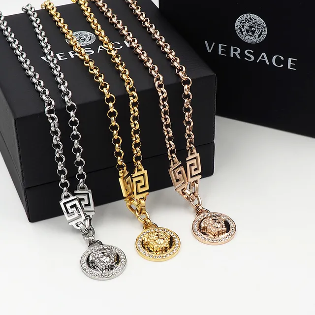 Versace Odissea ক্রিস্টাল মেডিউসা পেন্ডেন্ট নেকলেস 9