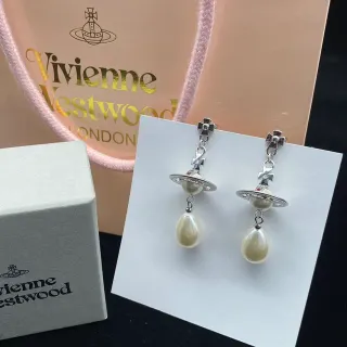 Vivienne Westwood Orb Pearl Drop Earrings