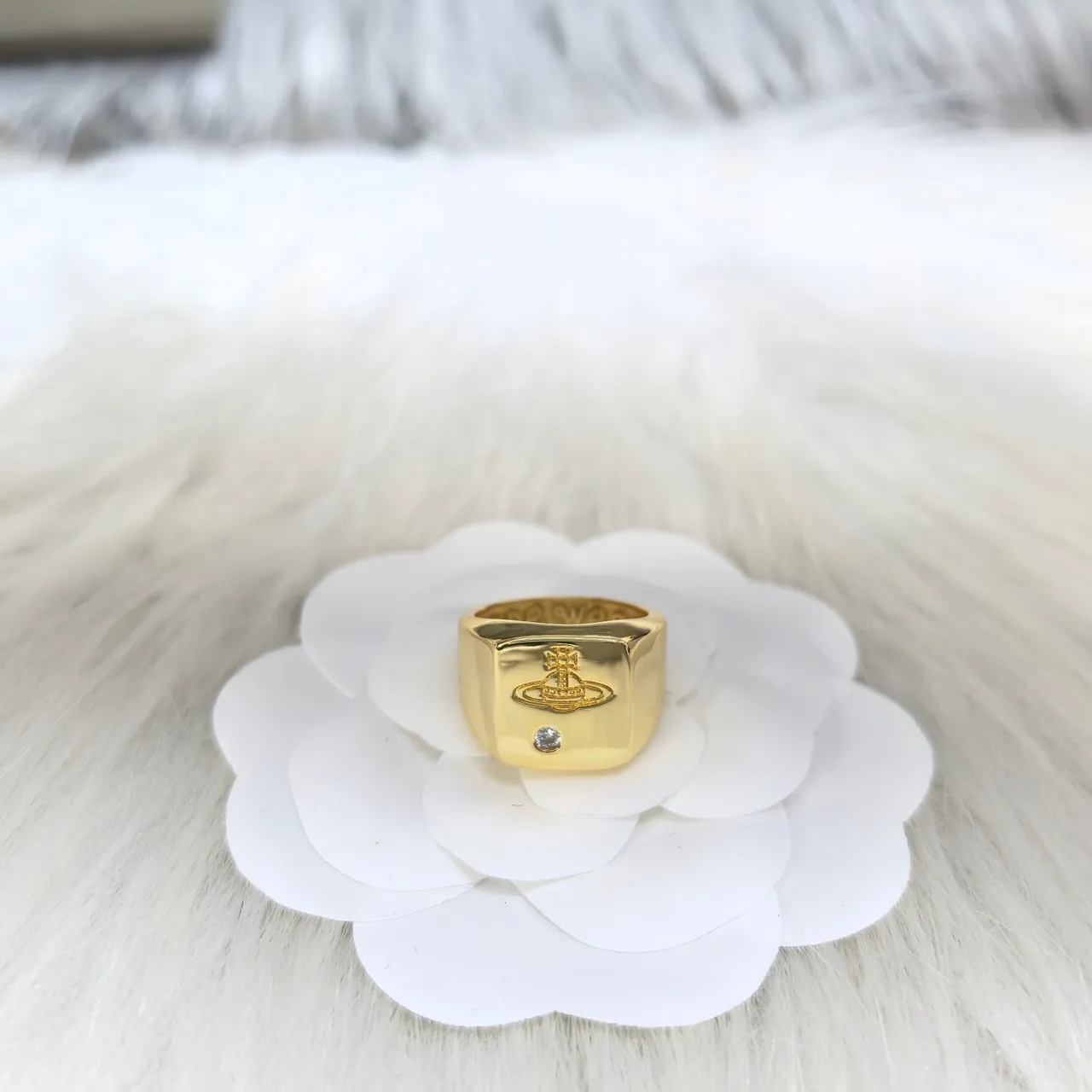 Vivienne Westwood Orb Signet Ring en tons or et argent 5