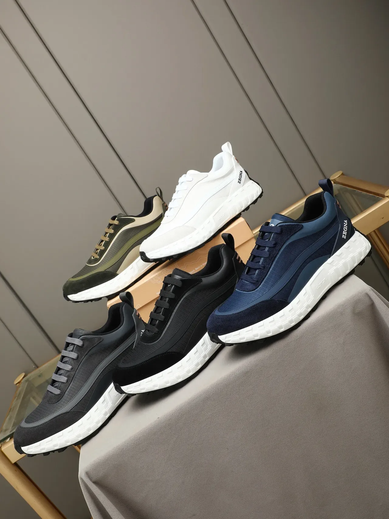 Zegna Black and White Lifestyle Sneaker 2