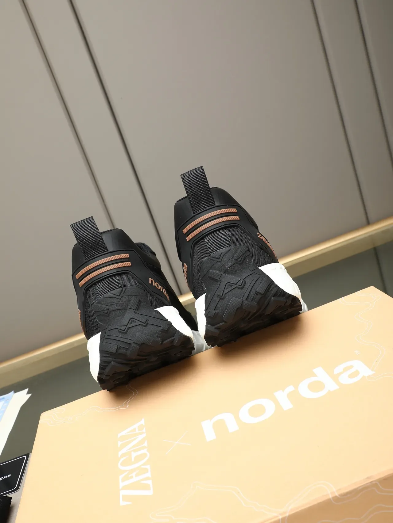 Zegna Black and White Lifestyle Sneaker 4