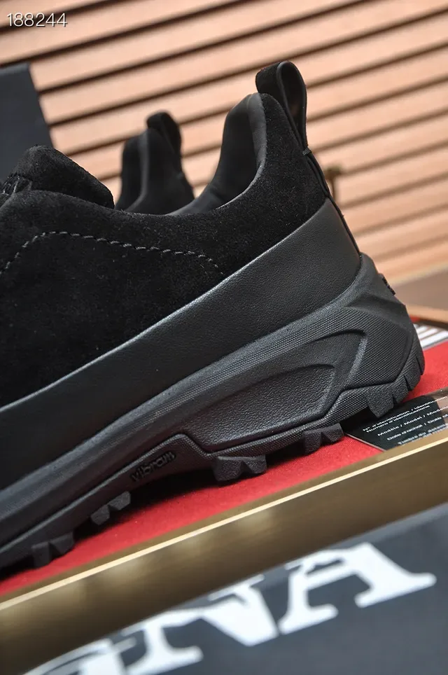 Zegna Chaussures Lifestyle en Daim Noir à enfiler 2