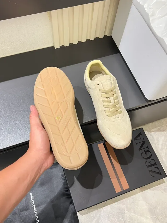 Zegna Suede Low-Top Lifestyle Sneakers 3