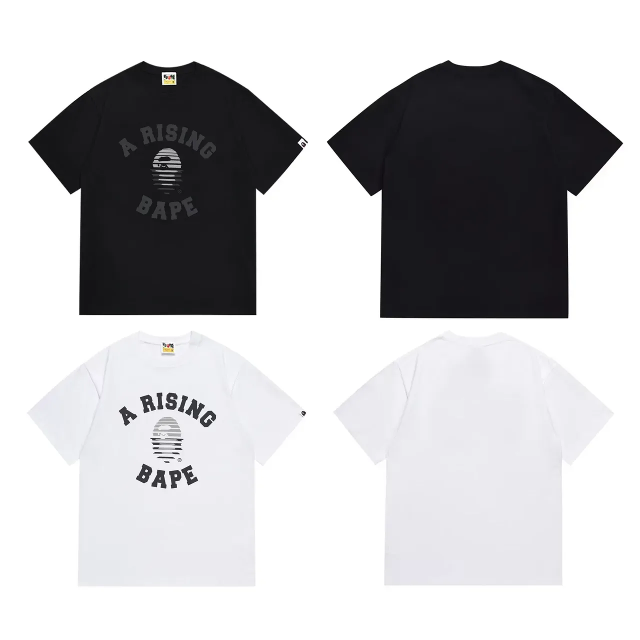 A Bathing Ape A Rising BAPE Graphic Print Black T-Shirt 6