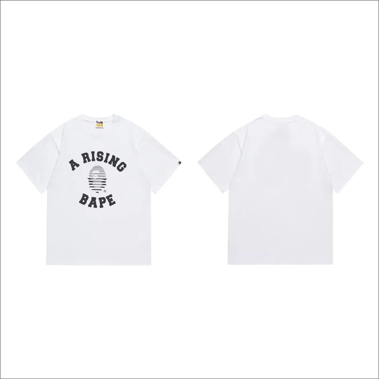 A Bathing Ape A Rising BAPE Graphic Print Black T-Shirt 7