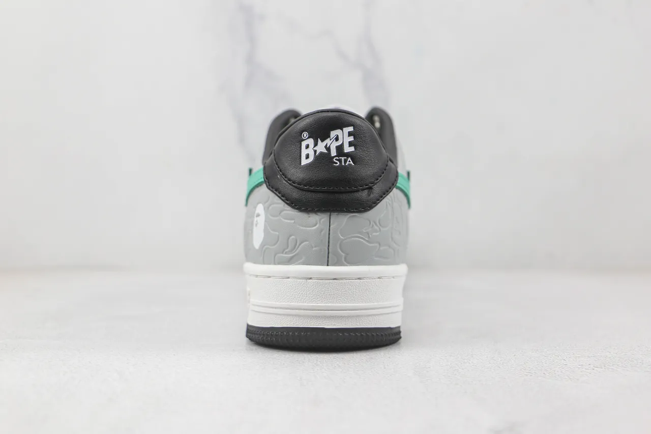 A Bathing Ape BAPE STA Gray Black Mint Green Lifestyle Sneakers 9