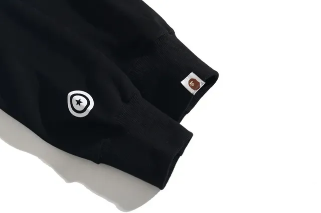 A Bathing Ape Shark Black Multicolor Full-Zip Hood Lining Hoodie 5