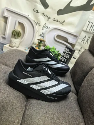 Adidas Adizero Evo SL 2 Black Silver Running Shoes 3